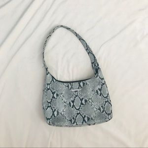 Faux Snakeskin Handbag